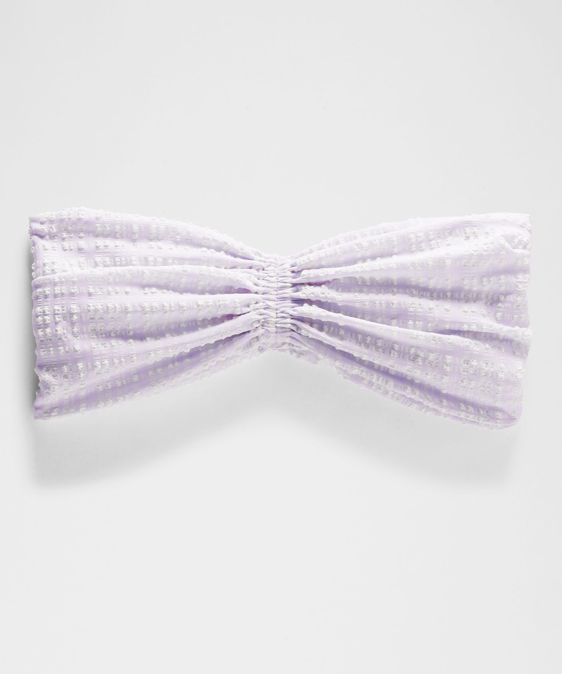 Women's Seersucker Check Gathered Headband