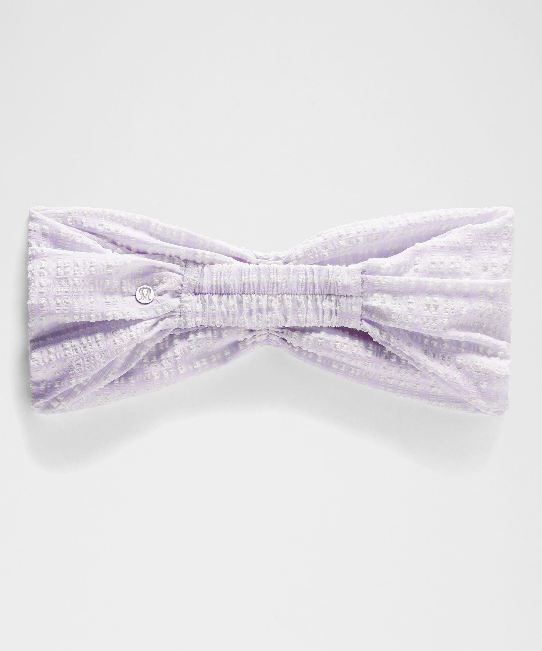 Women's Seersucker Check Gathered Headband