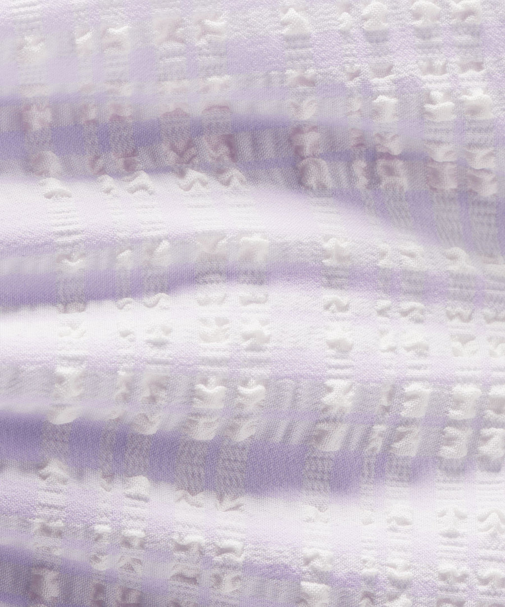 Women's Seersucker Check Gathered Headband