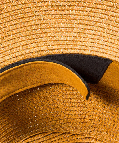 Women's Paper Straw Removable Sweatband Hat