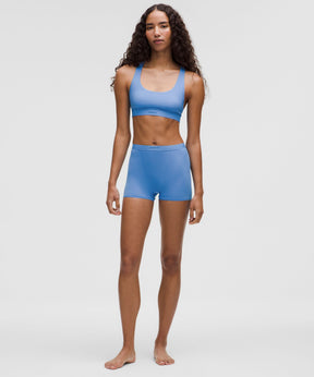 Stretch Cotton Ribbed Logo Super-High-Rise Shortie Underwear