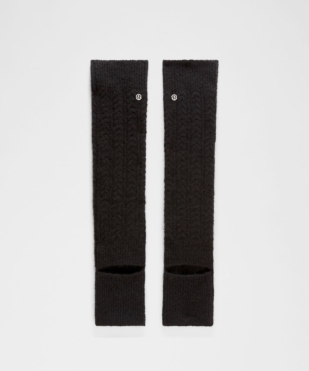 Wool-Blend Cable-Knit Leg Warmers