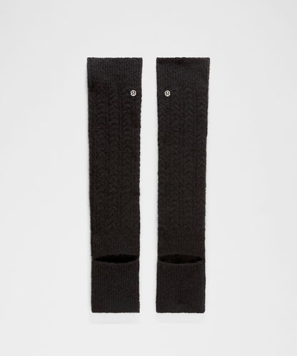 Wool-Blend Cable-Knit Leg Warmers
