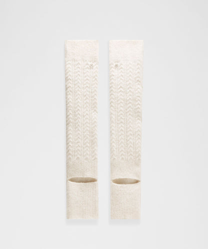 Wool-Blend Cable-Knit Leg Warmers