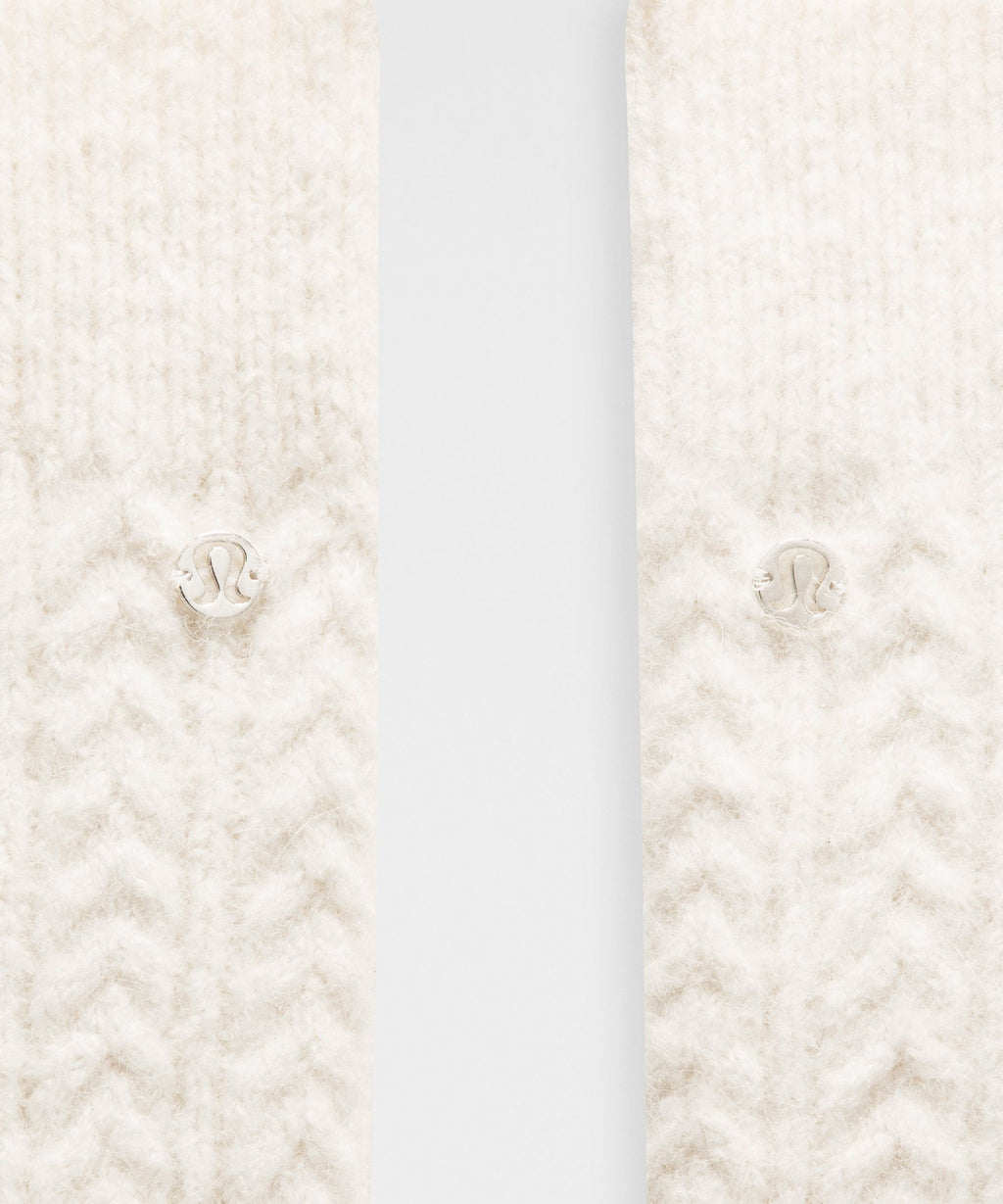 Wool-Blend Cable-Knit Leg Warmers