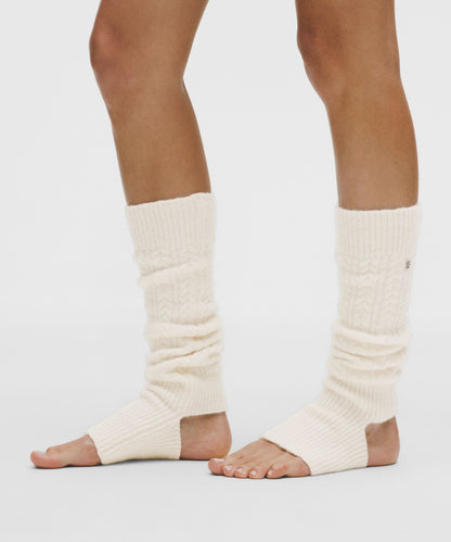 Wool-Blend Cable-Knit Leg Warmers