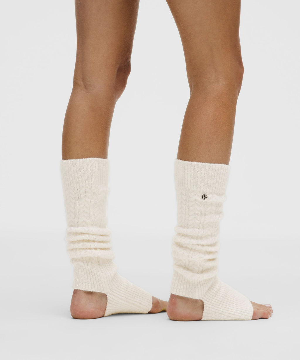 Wool-Blend Cable-Knit Leg Warmers