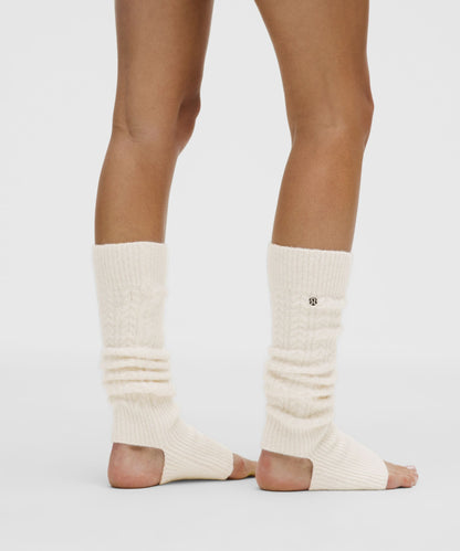 Wool-Blend Cable-Knit Leg Warmers