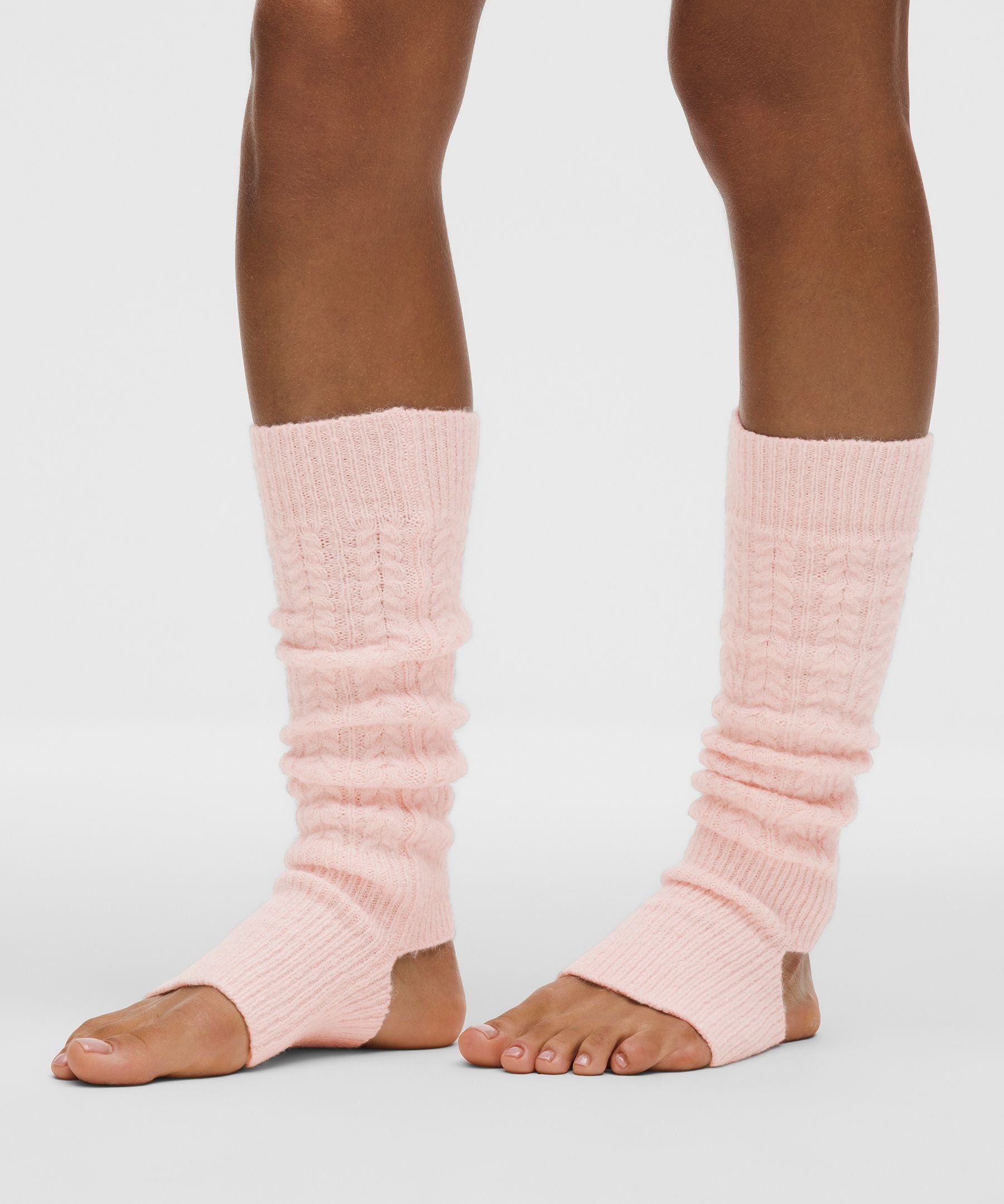 Wool-Blend Cable-Knit Leg Warmers