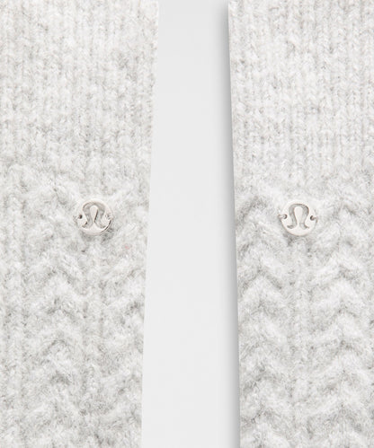 Wool-Blend Cable-Knit Leg Warmers