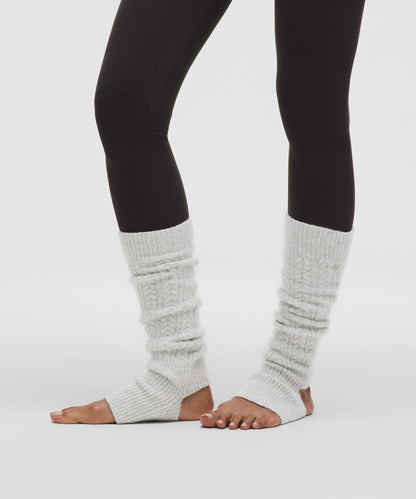 Wool-Blend Cable-Knit Leg Warmers