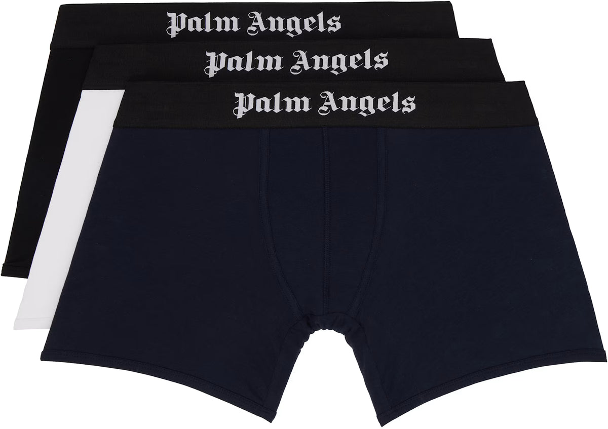 Three-Pack Multicolor Jacquard Logo Boxer Briefs