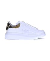 Python Heel Leather Sneakers Platform Sole