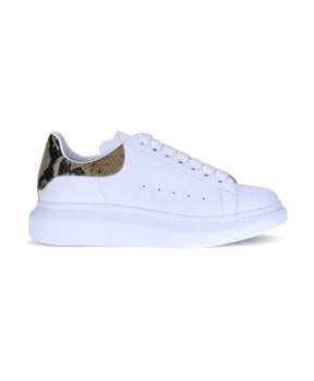 Python Heel Leather Sneakers Platform Sole