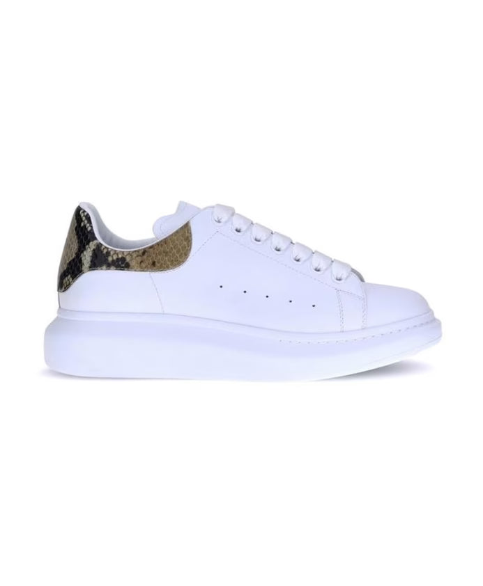 Python Heel Leather Sneakers Platform Sole