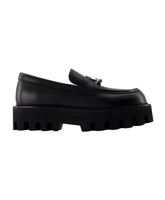 Black Leather Loafers - Stylish Slip-On