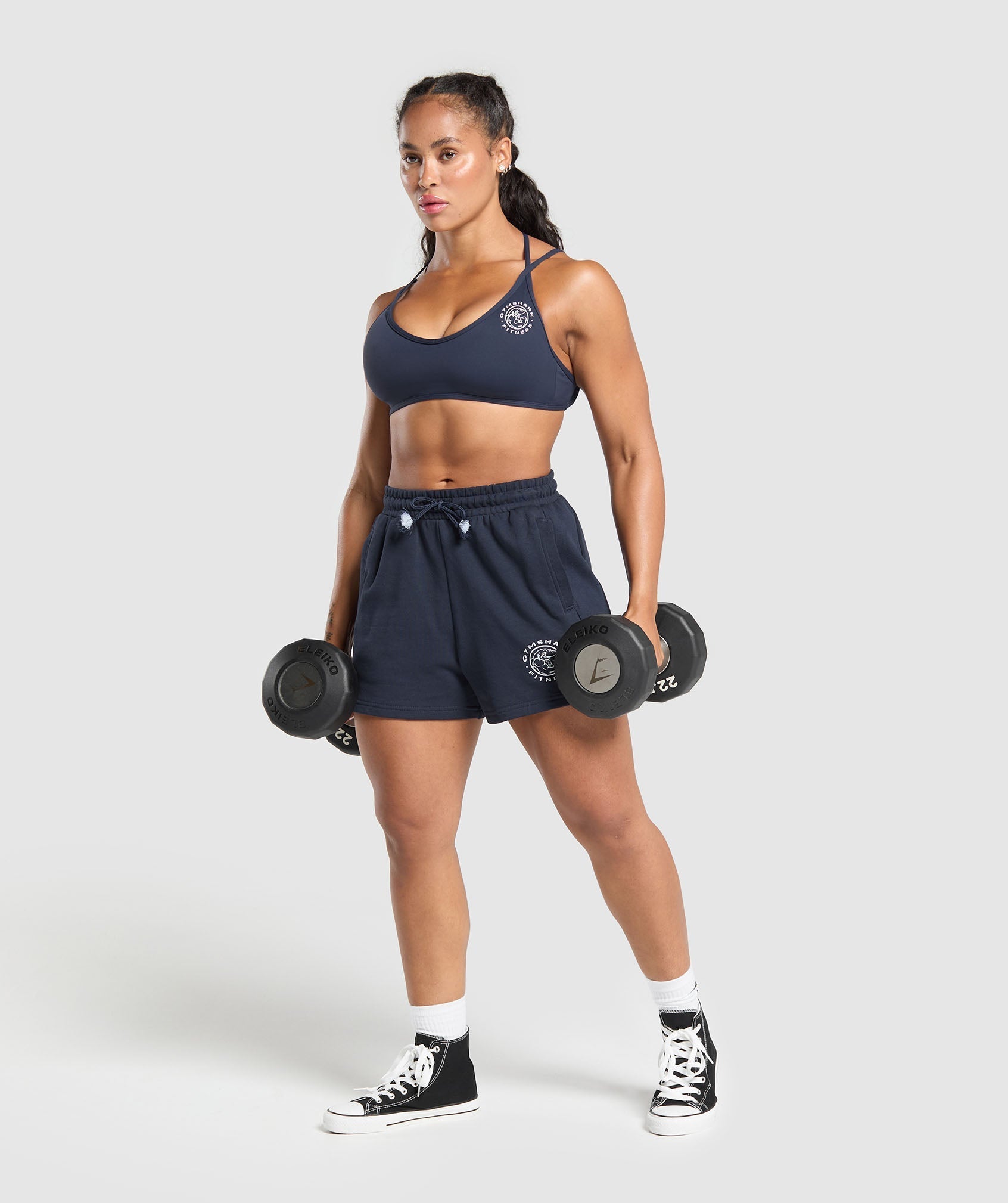 Gymshark Legacy Cotton Shorts - Heavy Blue