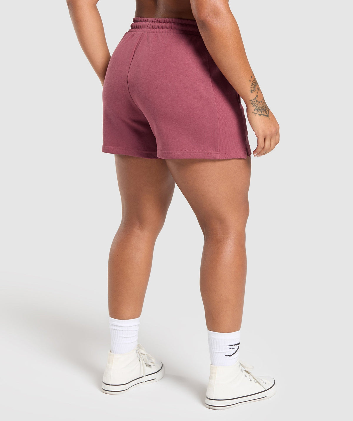 Gymshark Legacy Cotton Shorts - Washed Berry Pink