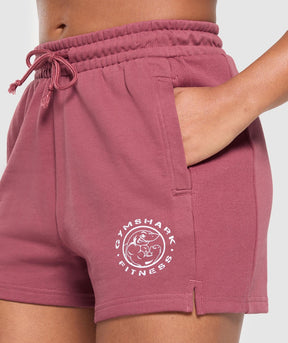 Gymshark Legacy Cotton Shorts - Washed Berry Pink