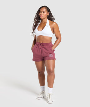 Gymshark Legacy Cotton Shorts - Washed Berry Pink