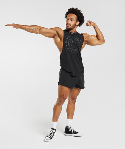 Gymshark Legacy Drop Arm Tank - Black