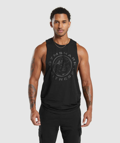 Gymshark Legacy Drop Arm Tank - Black