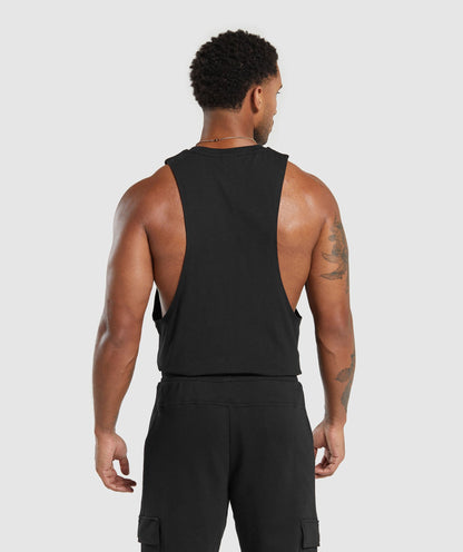 Gymshark Legacy Drop Arm Tank - Black