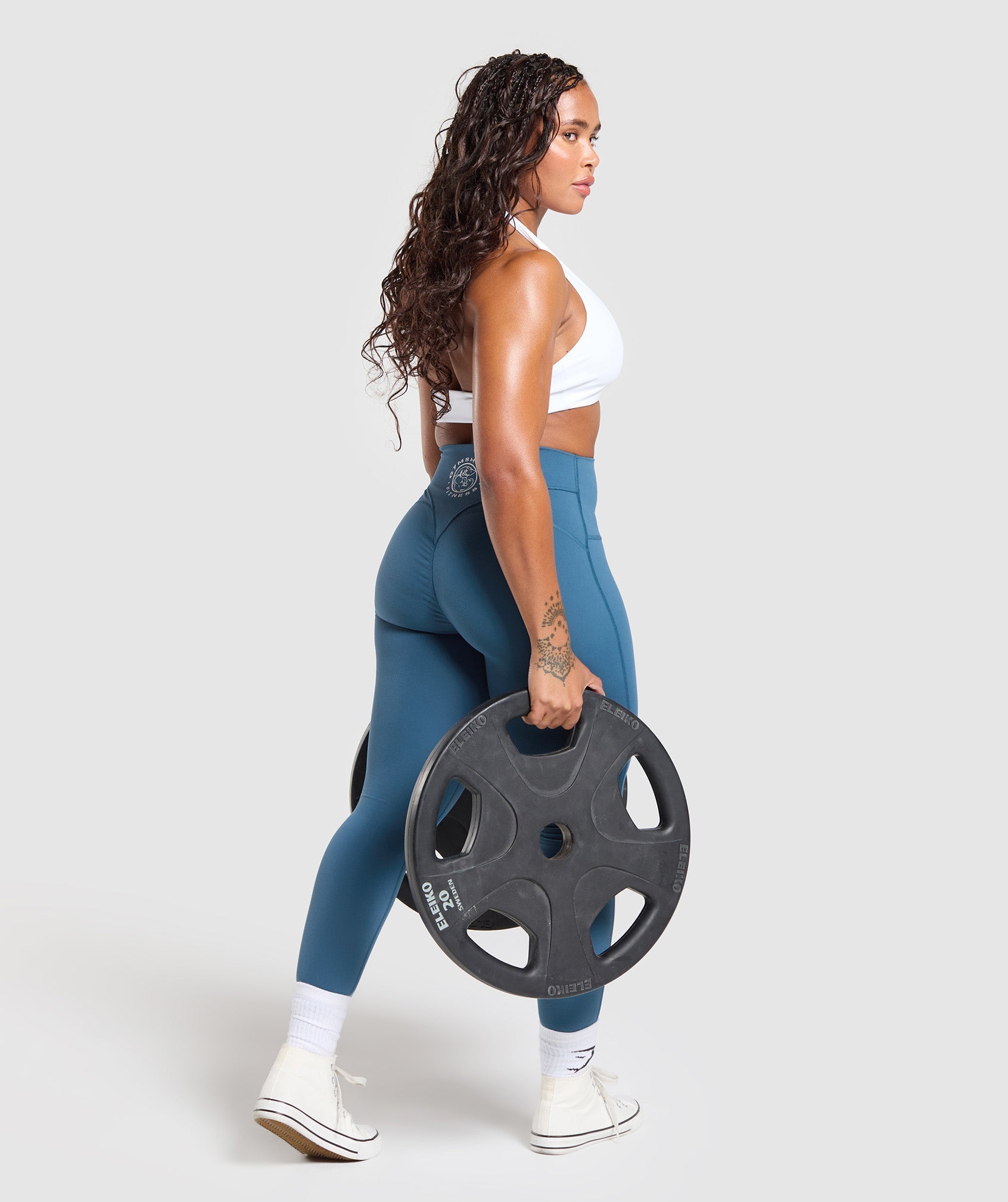 Gymshark Legacy Logo Leggings - Success Blue