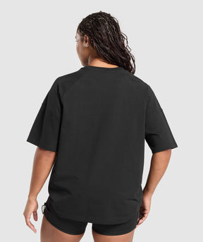 Gymshark Legacy Logo Oversized T-Shirt - Black