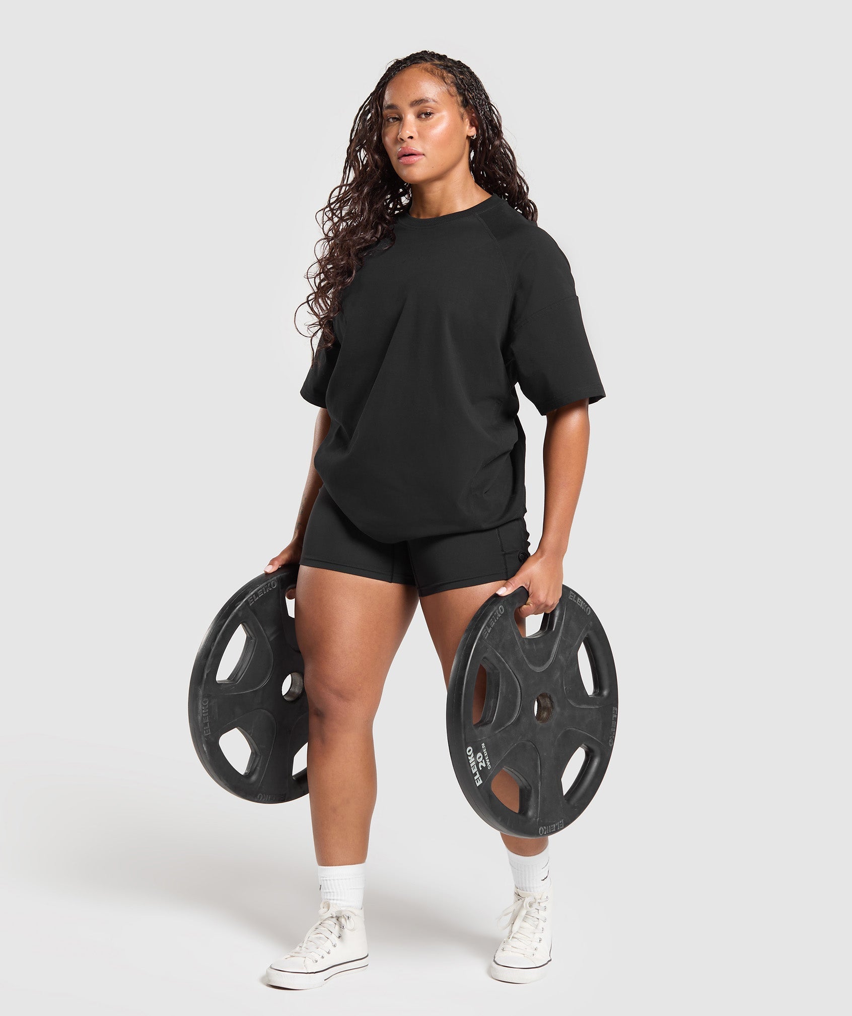 Gymshark Legacy Logo Oversized T-Shirt - Black