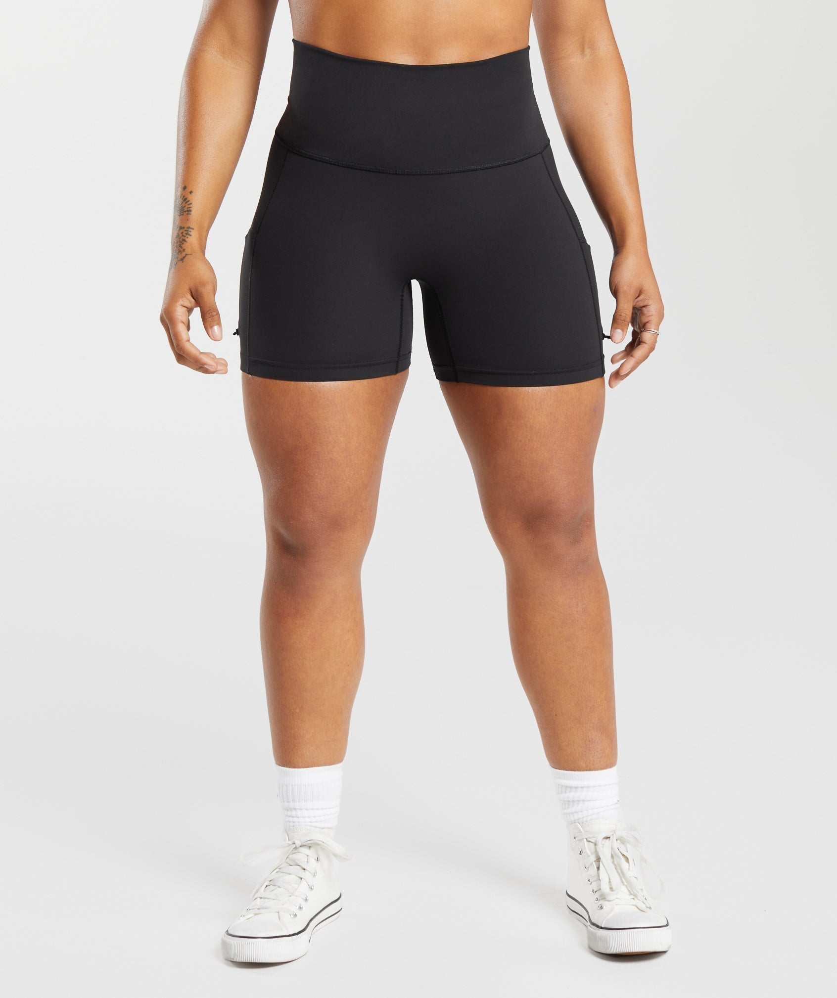 Gymshark Legacy Logo Tight Shorts - Black