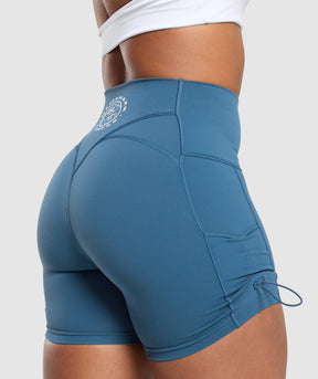 Gymshark Legacy Logo Tight Shorts - Success Blue