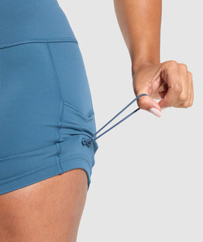 Gymshark Legacy Logo Tight Shorts - Success Blue