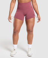 Gymshark Legacy Logo Tight Shorts - Washed Berry Pink