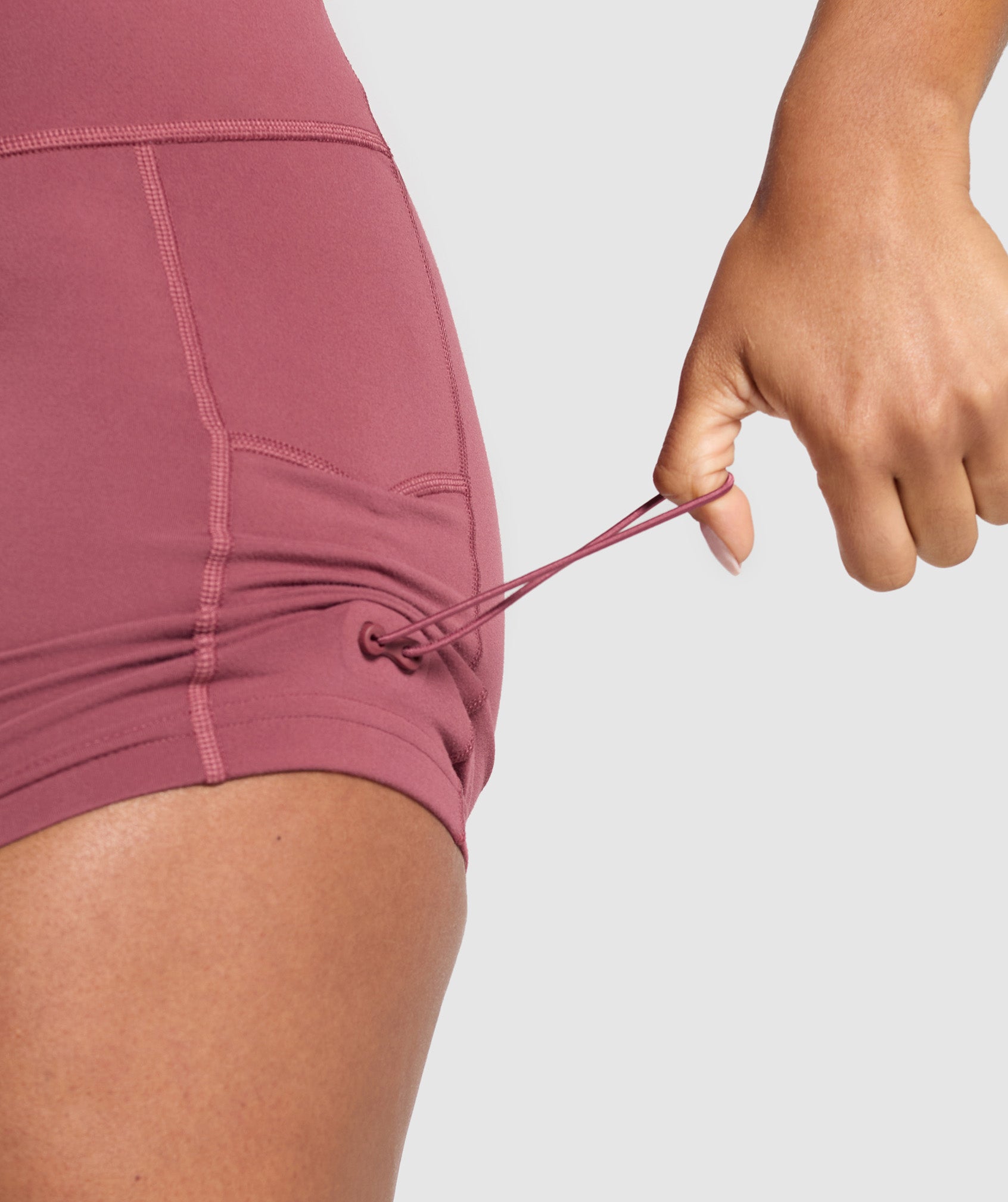 Gymshark Legacy Logo Tight Shorts - Washed Berry Pink