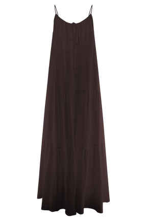 Lenny Front Tie Top - Chocolate
