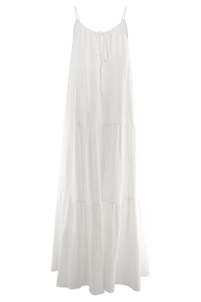Lenny Front Tie Top - White