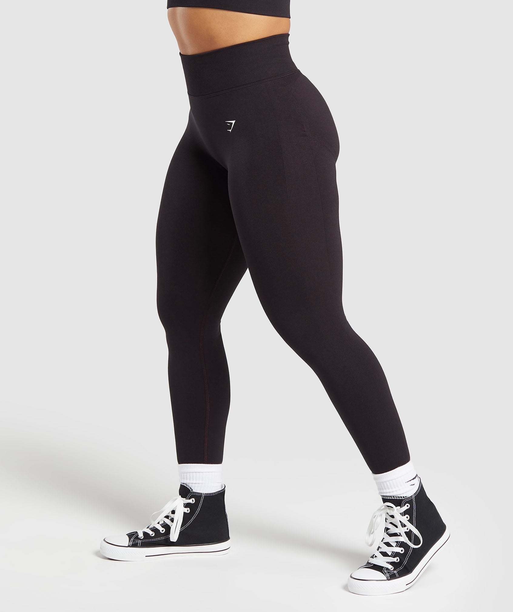 Gymshark Lift Seamless Leggings - Depth Purple/Black Marl