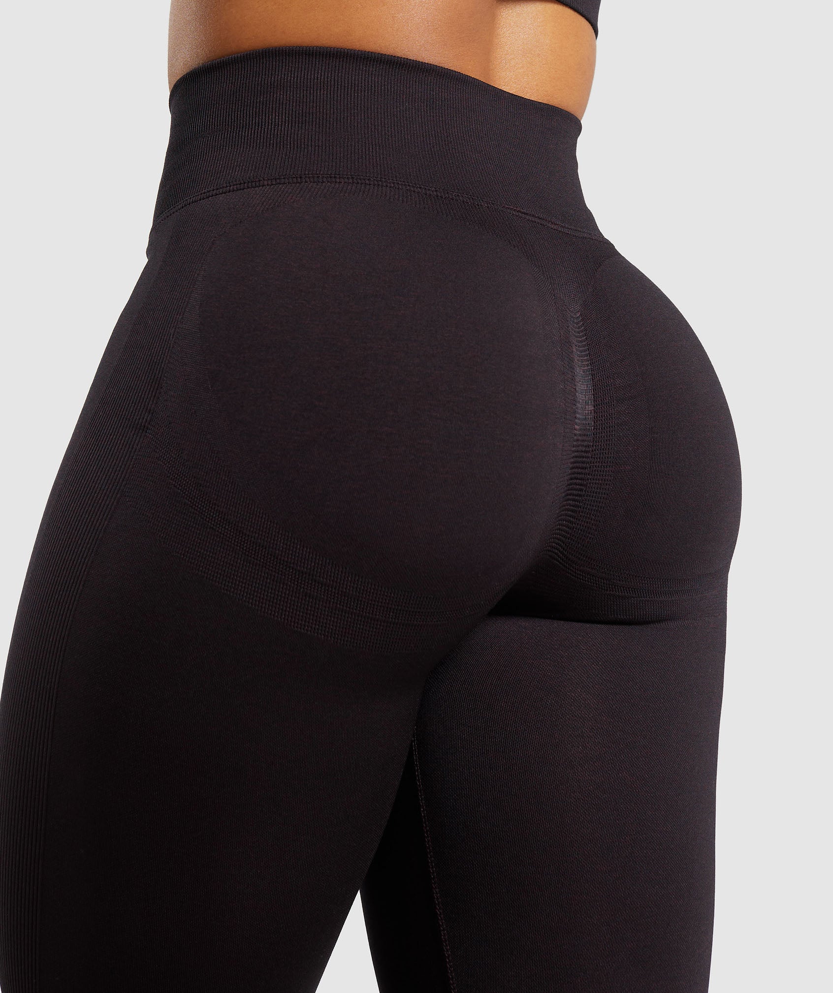 Gymshark Lift Seamless Leggings - Depth Purple/Black Marl