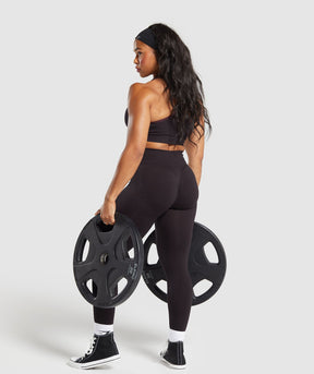 Gymshark Lift Seamless Leggings - Depth Purple/Black Marl