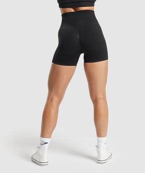 Gymshark Lift Seamless Shorts - Black/Black Marl