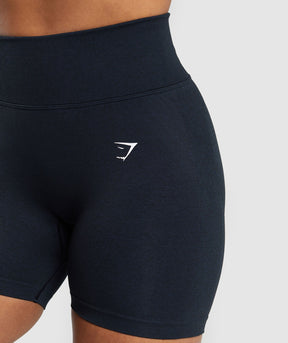 Gymshark Lift Seamless Shorts - Midnight Blue/Black Marl