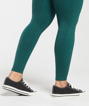 Gymshark Lift Seamless Leggings - Functional Teal/Black Marl