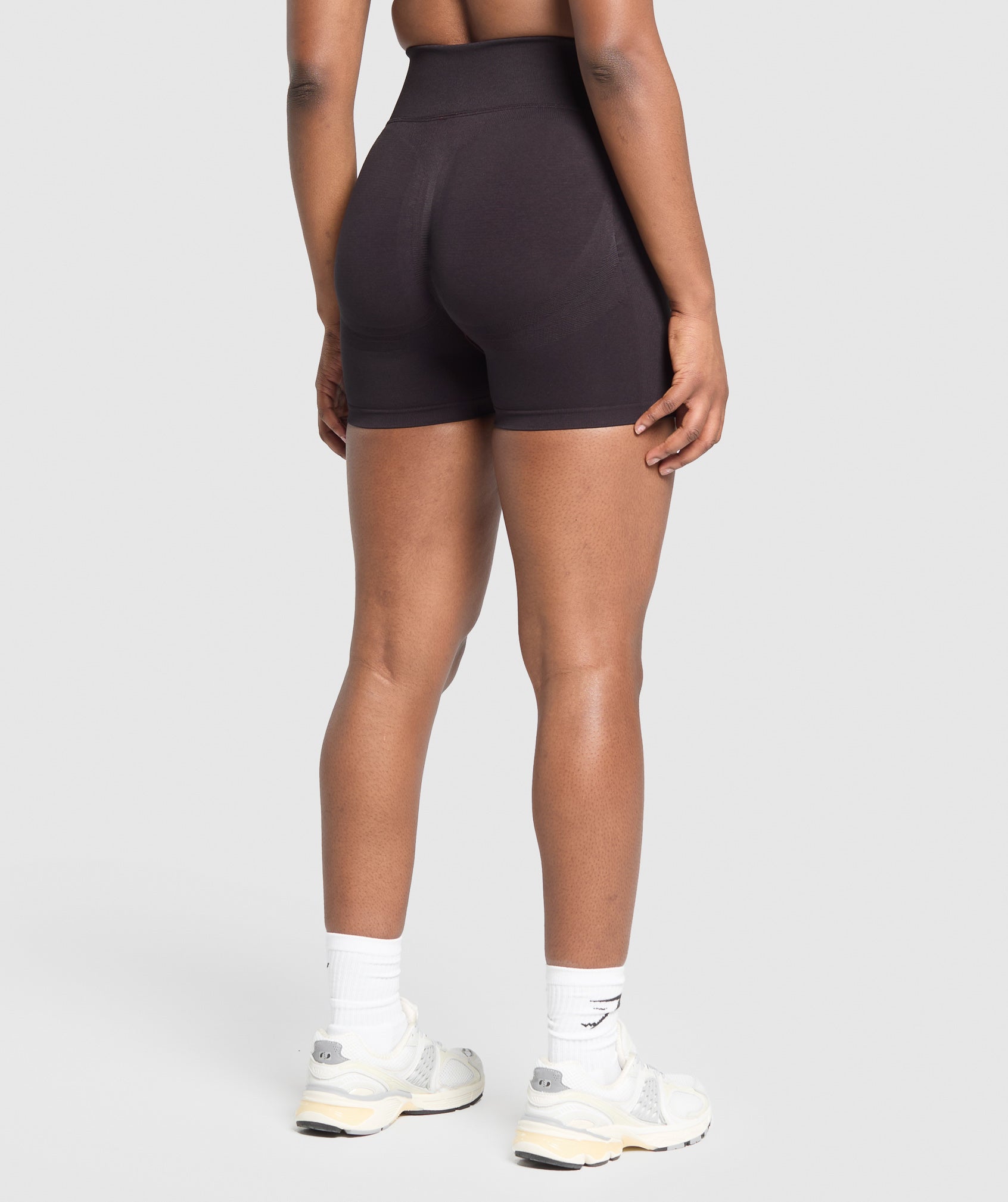 Gymshark Lift Seamless Shorts - Depth Purple/Black Marl