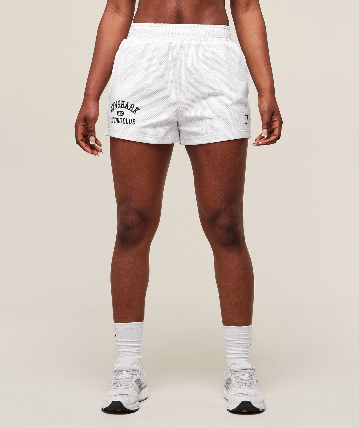 Gymshark Lifting Club Mesh Shorts - White