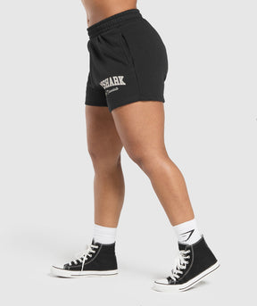 Gymshark Lifting Essentials Graphic Brushed 4' Shorts - Black