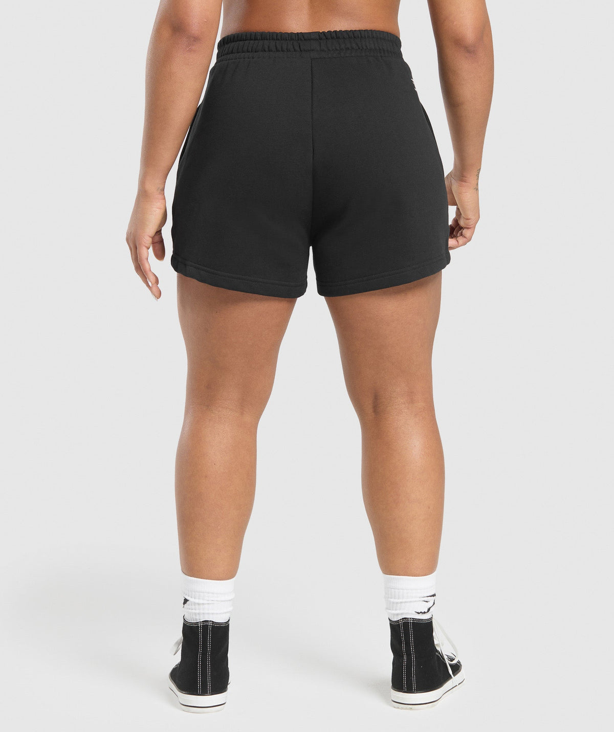 Gymshark Lifting Essentials Graphic Brushed 4' Shorts - Black