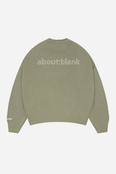 Loose knit rolled crewneck