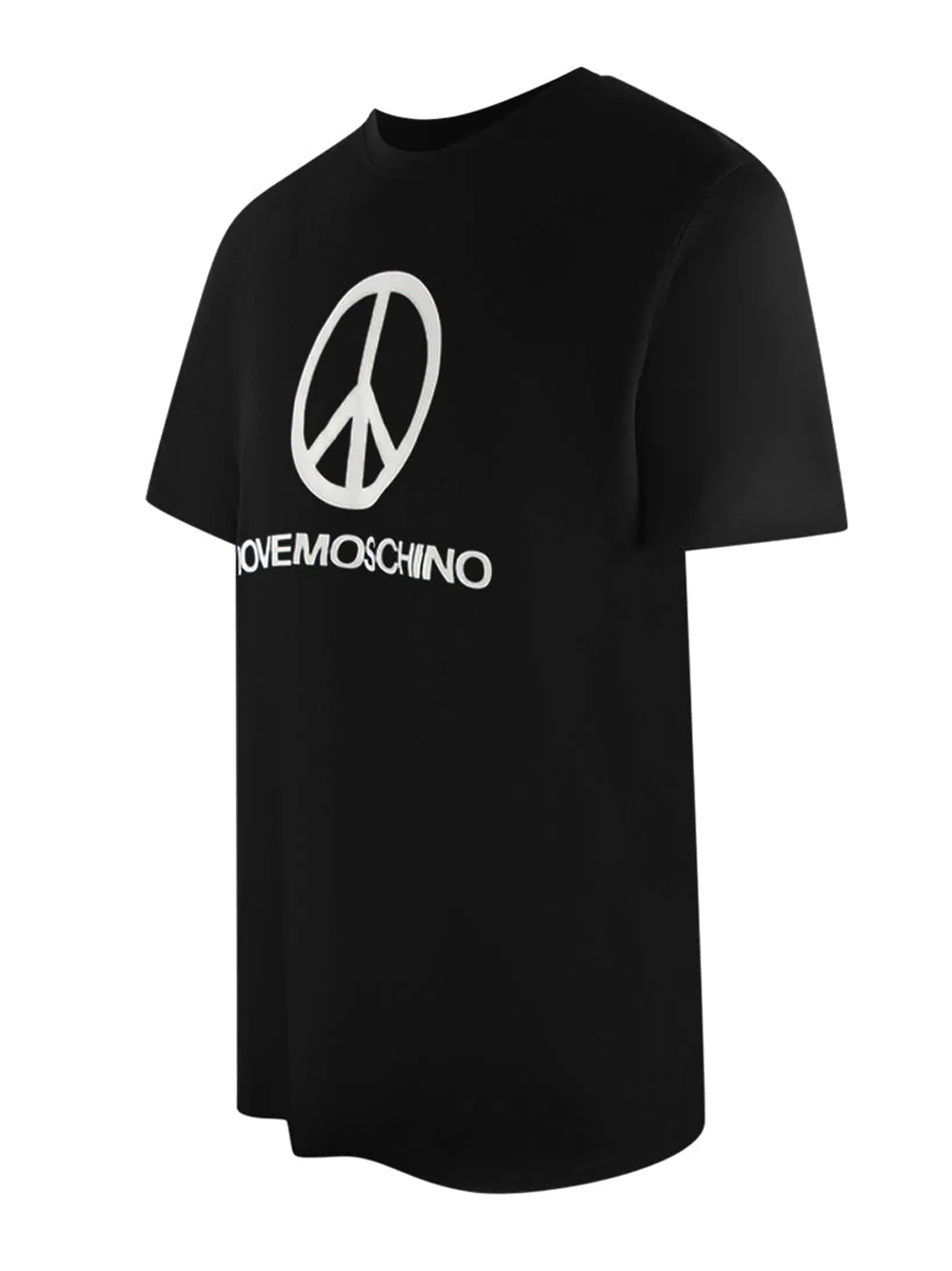Love Moschino Peace Logo Black T-Shirt