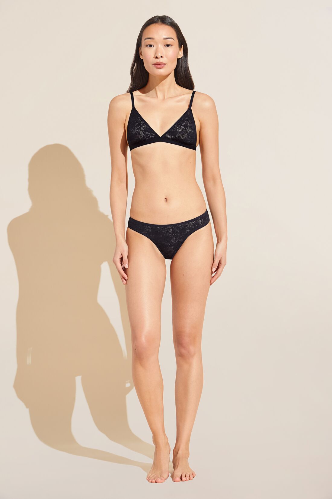 Soft Stretch Recycled Lace Triangle Bralette